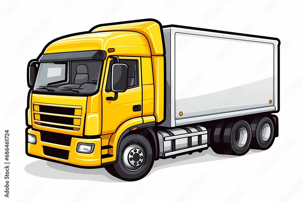 Fototapeta premium car truck, dump truck, trucking, transportation