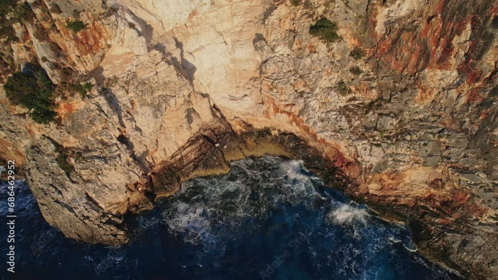 Flying over Alati beach, Kefalonia, during summer, Greek Ionian Islands. Flying over Alati beach, Kefalonia, during summer, Greek Ionian Islands.