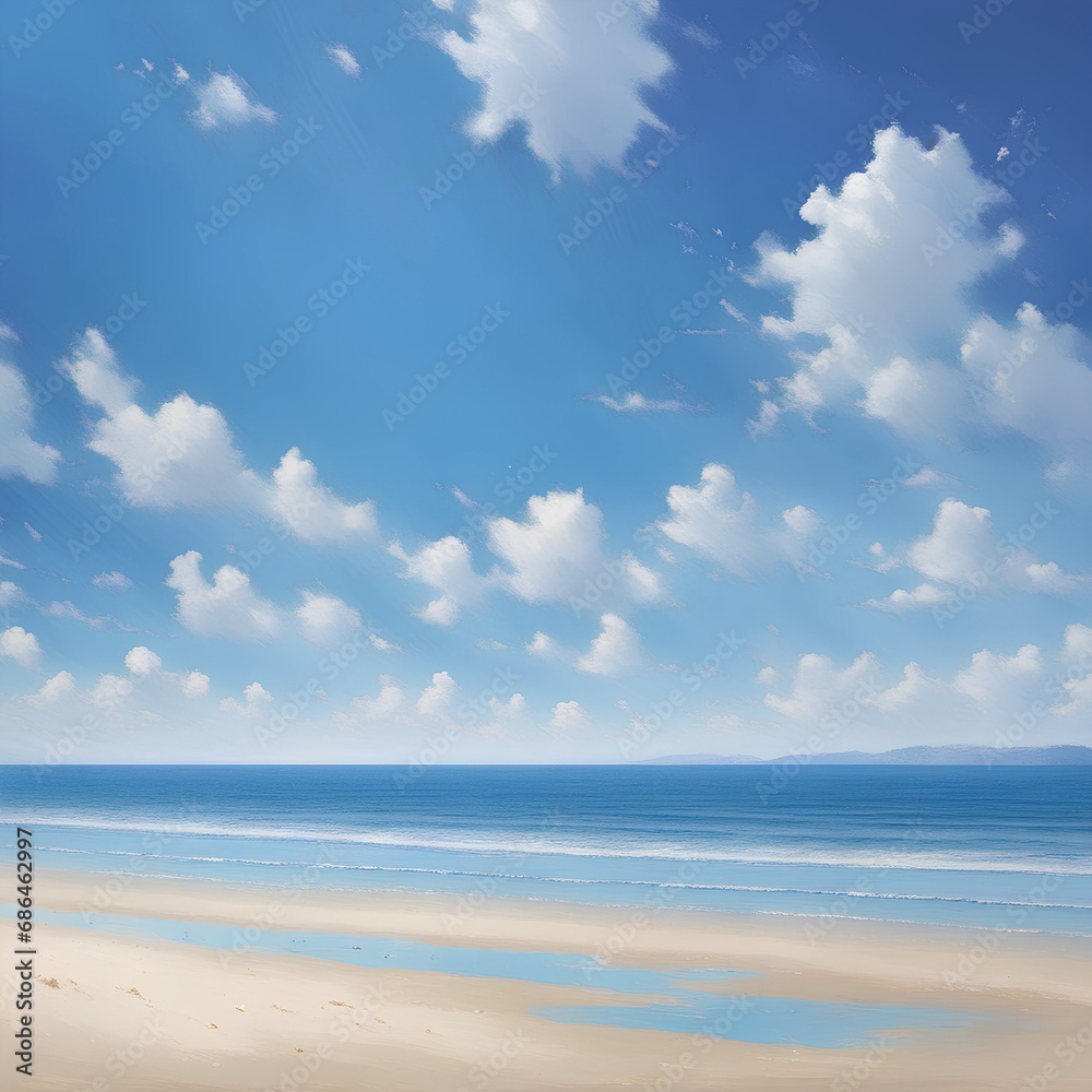 sky and sea,generative AI sky and sea,generative AI