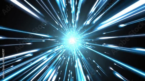 Blue Imploding Laser Motion Background photo