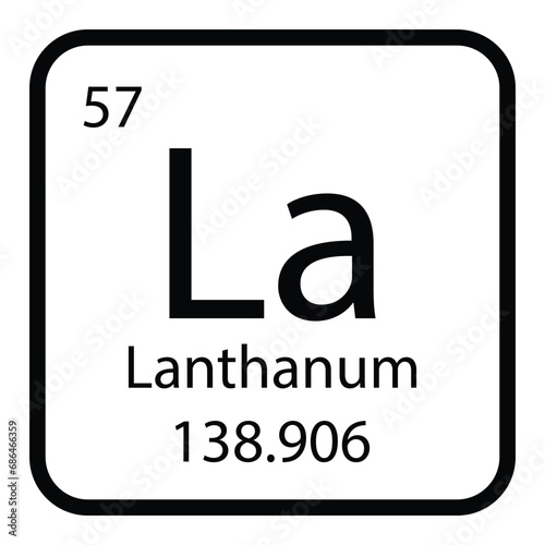 Lanthanum icon vektor