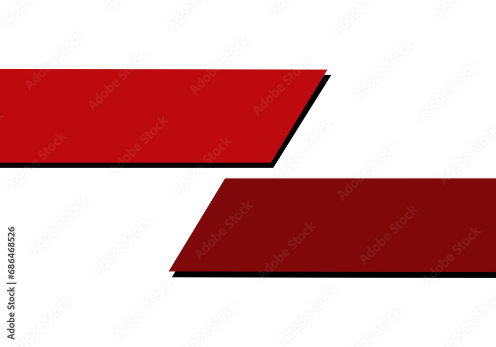 Two Red Quadrilaterals with Shadow Effects. Can be used as Text Frames. Two Red Quadrilaterals with Shadow Effects. Can be used as Text Frames.