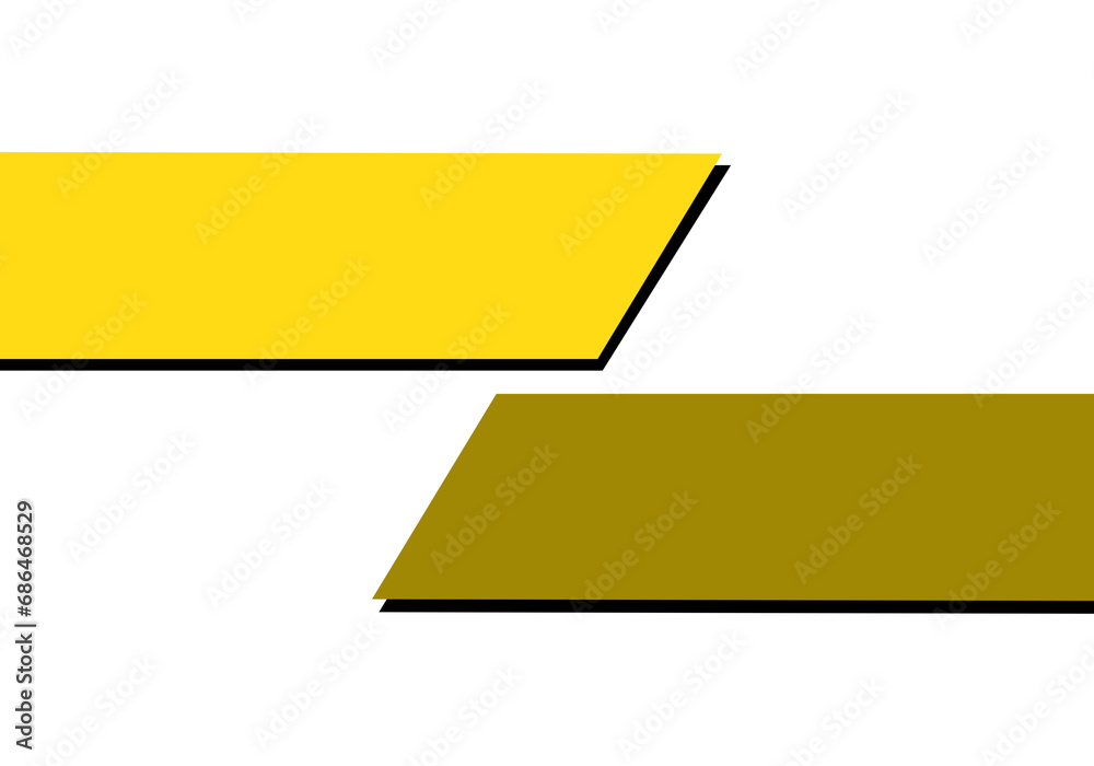 Two Yellow Quadrilaterals with Shadow Effects. Can be used as Text Frames. Two Yellow Quadrilaterals with Shadow Effects. Can be used as Text Frames.