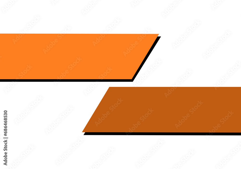 Two Orange Quadrilaterals with Shadow Effects. Can be used as Text Frames. Two Orange Quadrilaterals with Shadow Effects. Can be used as Text Frames.