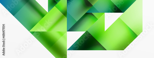 Captivating vector abstraction. Triangles interlock in mesmerizing dance, crafting dynamic geometric backdrop. Fusion of shapes and angles creates artful symphony of modern design