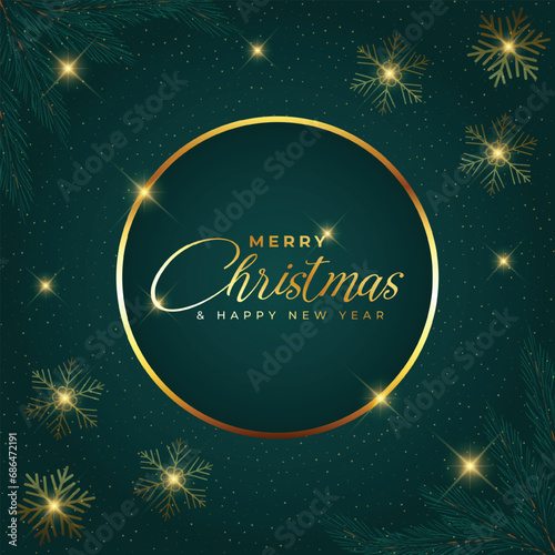 Merry Christmas background with christmas element. Vector illustration. Christmas and New Year background.