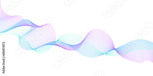 Abstract colorful glowing wave lines background. Blending gradient colors. Digital frequency track equalizer. Abstract frequency sound wave lines and technology curve lines background. 