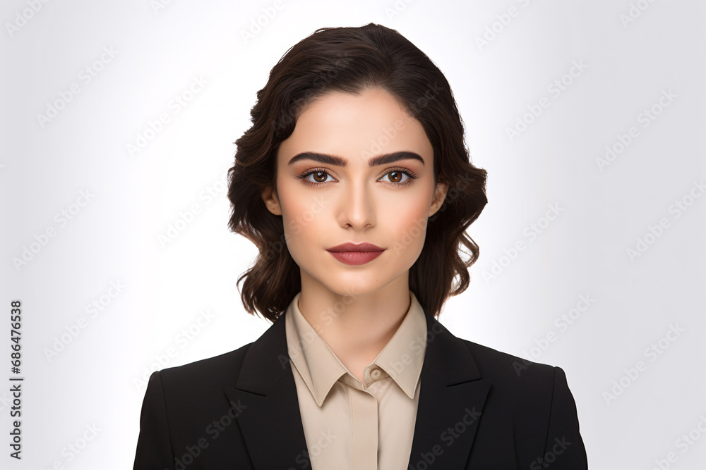 Professional business headshot of a businesswoman in front of a white background
Professional business headshot of a businesswoman in front of a white background