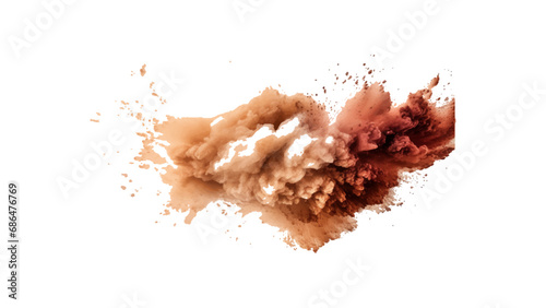 colorful vibrant Holi paint color powder explosion with bright colors isolated white background. 