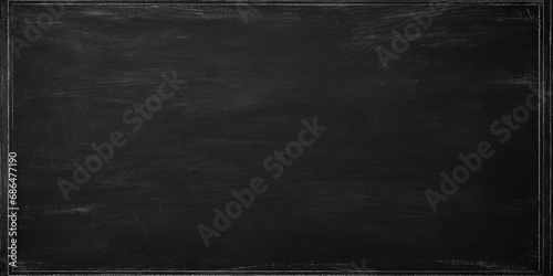 Abstract chalk rubbed out on blackboard or chalkboard texture clean school board for background. old black wall background texture Blackboard texture horizontal black board and chalkboard background.