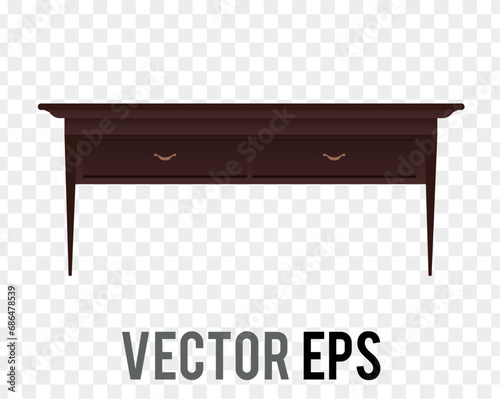 Brown business working table 60s 70s retro style home interior design