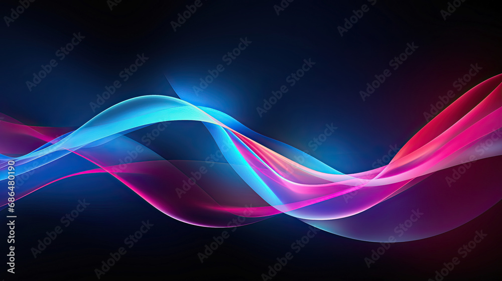 a blue and pink wave on a black background a blue and pink wave on a black background