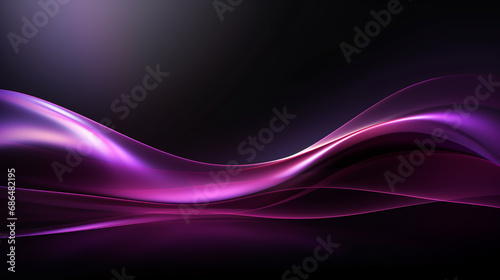 purple wave background with flowing wave lines. Futuristic technology concept. digital dynamic elegant flow, technology concept for web, poster, card print design template.