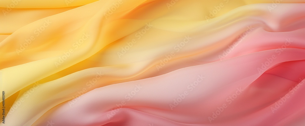 Obraz premium Texture chiffon fabric pink and yellow color for backgrounds