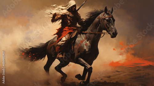 Warrior on horseback © Ashley