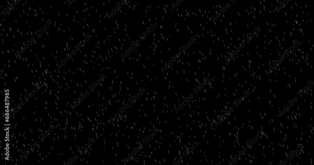 Cinematic Realistic rainfall animation overlay background. Heavy rain