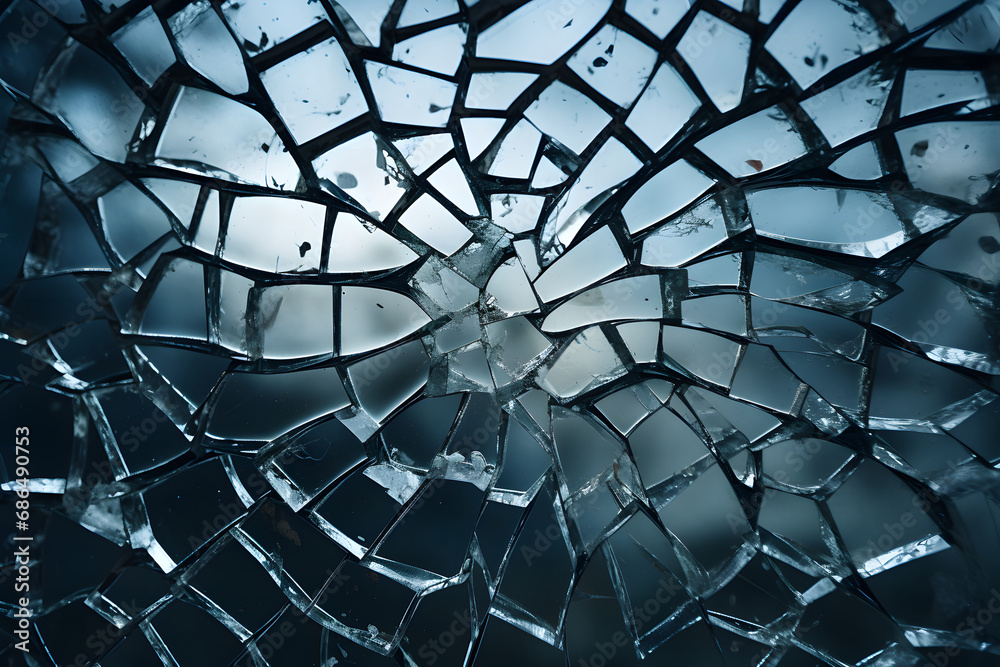 Obraz premium broken glass background