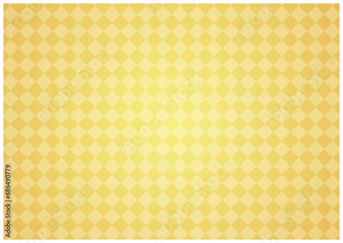 金箔の金屏風な和柄の金菱背景年賀状素材3