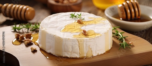Catalan's popular dairy product: fresh goat milk cheese with honey.
