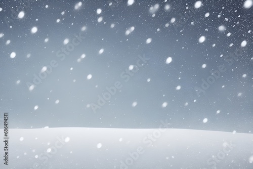 Falling snow background. Horizontal composition © Thanh