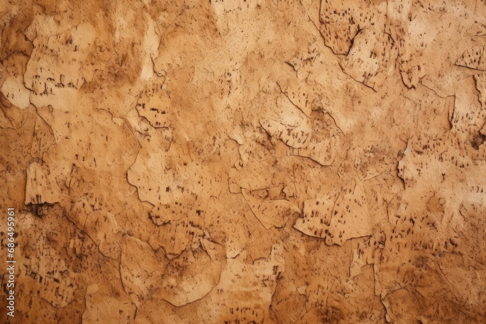 Abstract background of cork surface with natural chaotic texture in light brown color Abstract background of cork surface with natural chaotic texture in light brown color