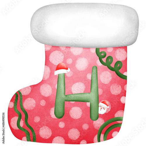 Christmas sock H