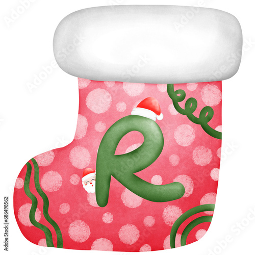 Christmas sock R