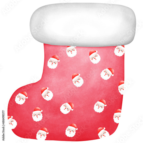 red christmas sock
