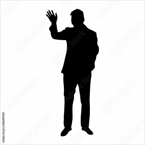 Silhouette of a man