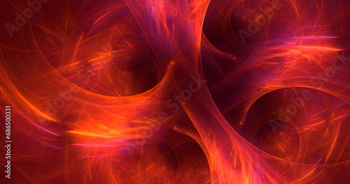 3D manual rendering abstract technology fractal background