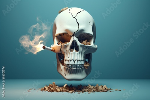 Poster design for smoking is injurious to health and smoking kills photo