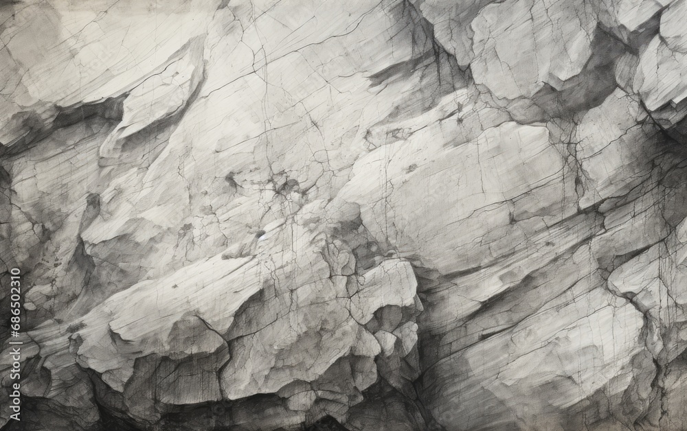 A pencil sketch of an old stone texture background. A pencil sketch of an old stone texture background.