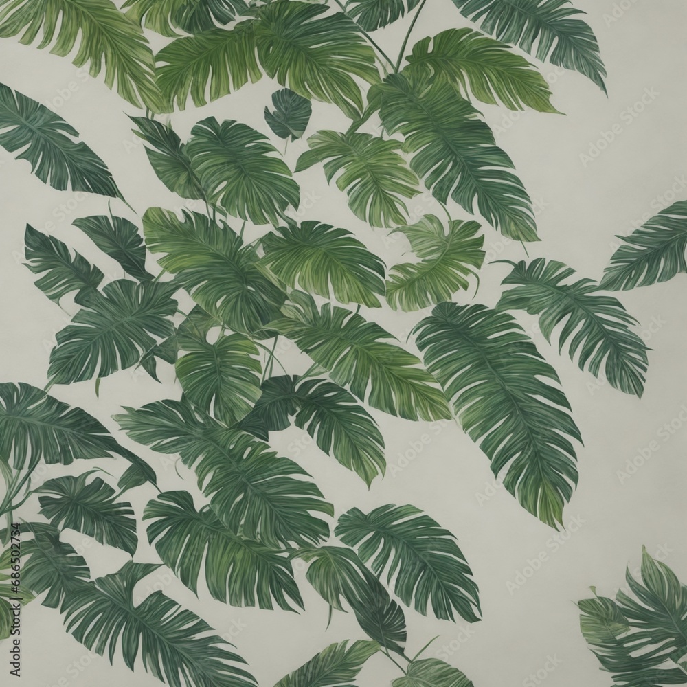 seamless pattern with green leaves seamless pattern with green leaves