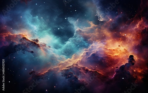 Colorful background with space.