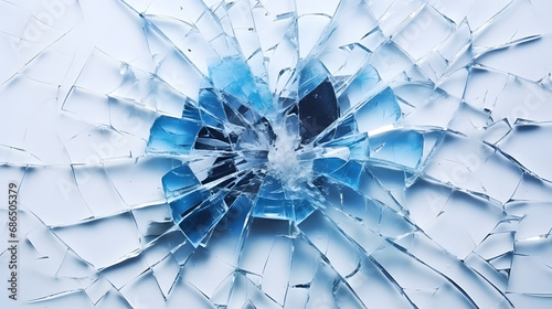 Texture broken glass with cracks. Abstract of cracked screen Smartphone from shock. generative ai.