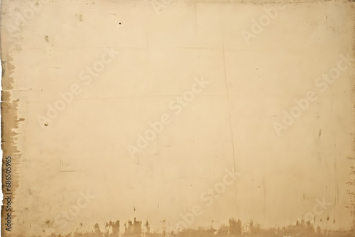 Vintage background of old photo paper texture isolated on white background. generative ai.