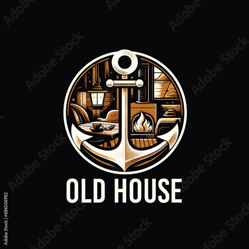 Vintage old home logo (ID: 686506982)