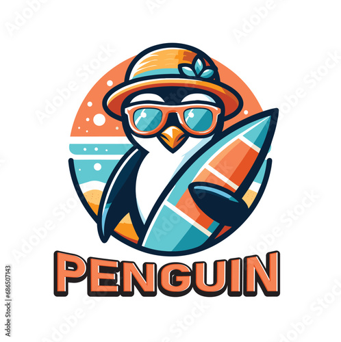 Cute Penguin Logo (ID: 686507143)
