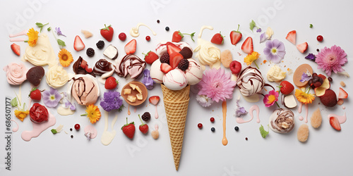 ice cream   set concept photo