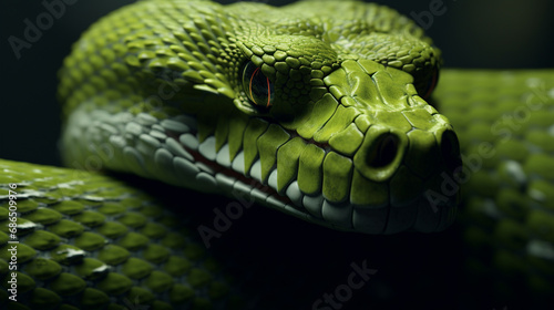 Venomous Viper Reptile Snake. generative ai