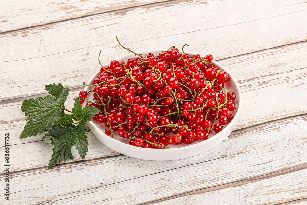 Sweet ripe red currant berries Sweet ripe red currant berries
