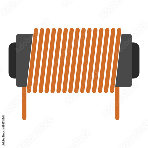inductor icon vector