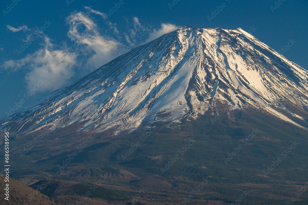 秋の富士山本栖湖の眺め　
Autumn view of Mt. Fuji and Lake Motosu