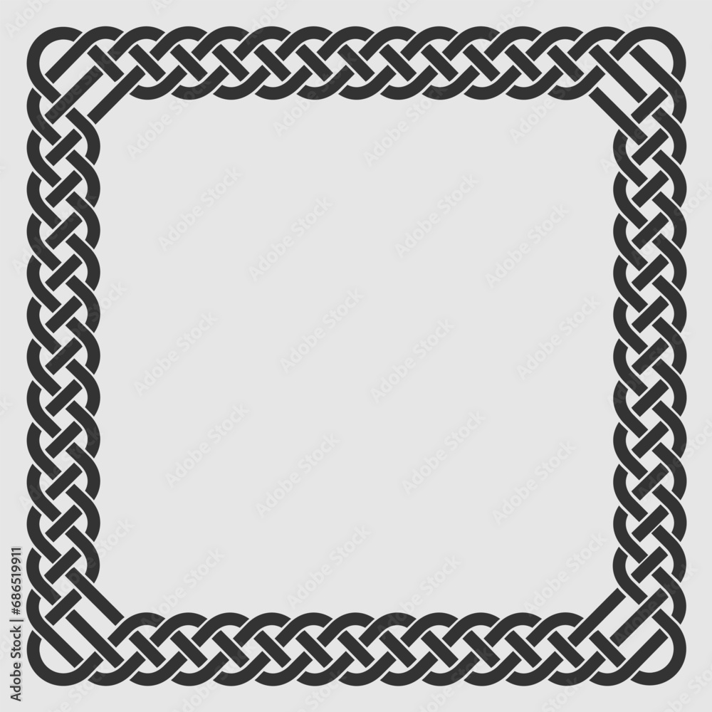 Vintage, Celtic Style frame isolated. Vector illustration	