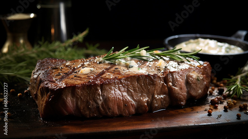 grilled beef steak HD 8K wallpaper Stock Photographic Image 