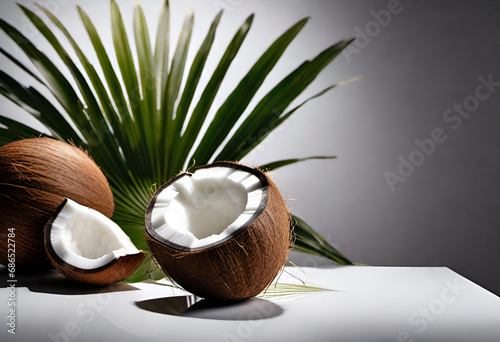 coconut on minimal background