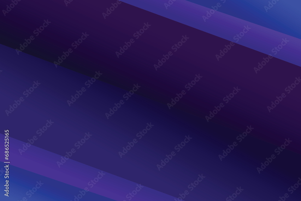 Abstract dark blue purple gradient background with curves. Vector illustration