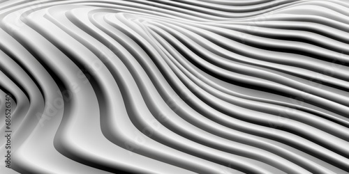 Abstract black and white wavy pattern