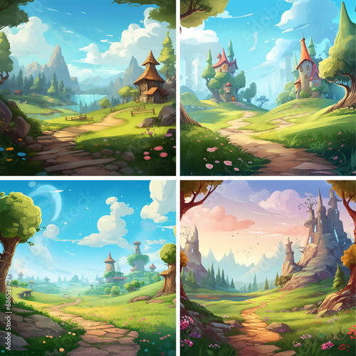 clip-art eps picture clipart jungle woods clip land warm graphic outside scenery image scene 