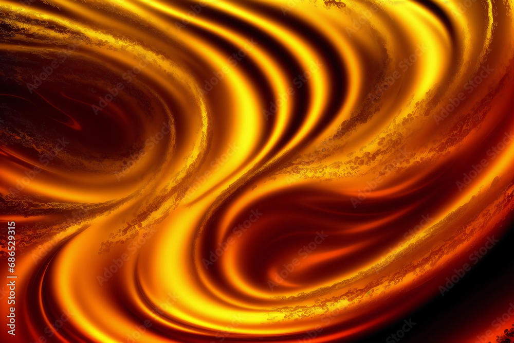 An amazing golden background. The Enchanting World of Golden Liquid. Generative AI